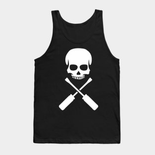 Electrician Skull Tank Top